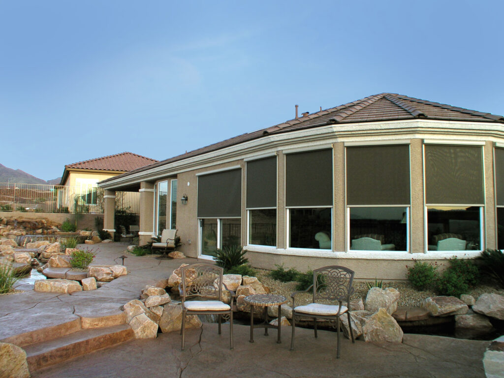 install outdoor roller shades on your home in st george utah